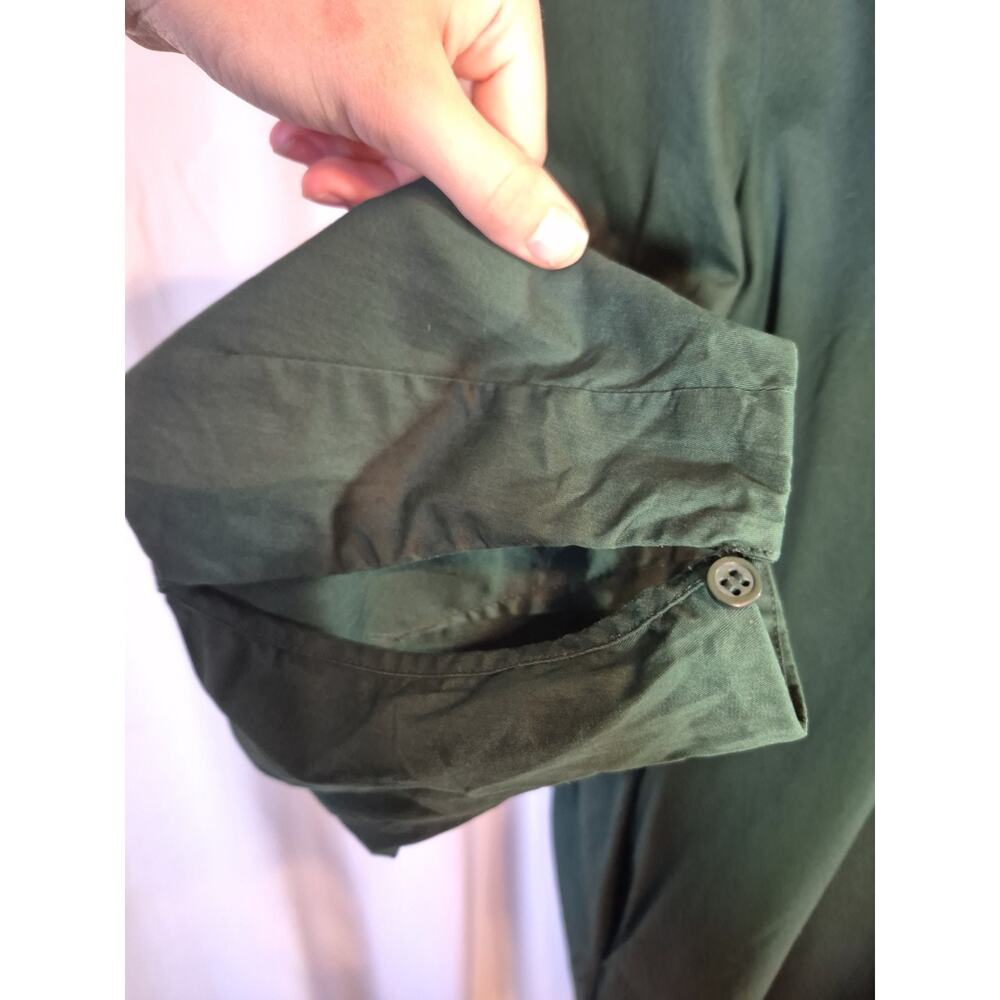 COS Minimalist Poplin Green Cotton Shirt Dress US 6 - Picture 6 of 12